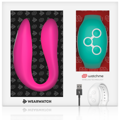 WEARWATCH DUAL PLEASURE WIRELESS TECHNOLOGY WATCHME FUCHSIA / AQUAMARINE