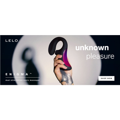 LELO  ENIGMA DUAL STIMULATION SONIC MASSAGER BLACKRETO