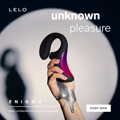 LELO  ENIGMA DUAL STIMULATION SONIC MASSAGER BLACKRETO