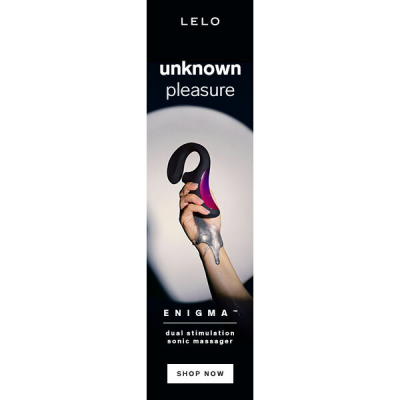 LELO  ENIGMA DUAL STIMULATION SONIC MASSAGER BLACKRETO