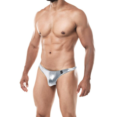 CUT4MEN - THONG PROVOCATIVE SILVER XL