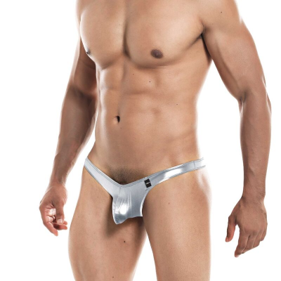 CUT4MEN - POUCH ENHANCING THONG SILVER S