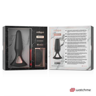 AMBIGUO WATCHME VIBRADOR DE CONTROLE REMOTO PLUG ANAL ALEXANDRU