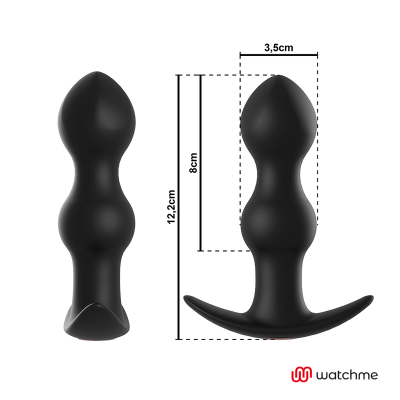 PLUGUE DE CONTROLE REMOTO AMBIGUO WATCHME VIBRADOR ANAL DE TIBERIO