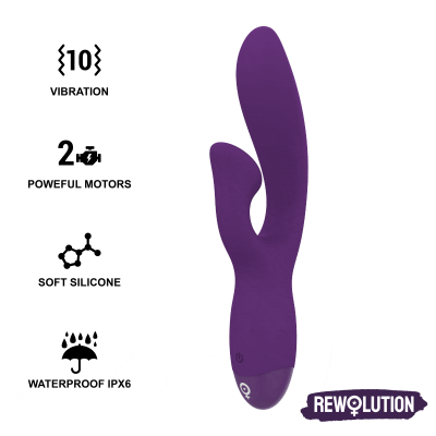 REWOLUTION REWOFUN VIBRADOR FLEXÍVEL COM COELHO