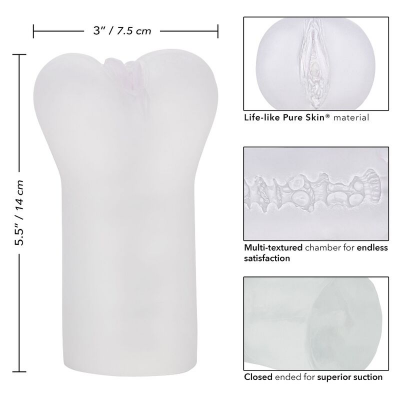 CALEX BOUNDLESS VULVA STROKER - TRANSPARENTE