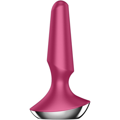 SATISFYER PLUG ILICIOUS 2 PLUG VIBRATOR - BERRY