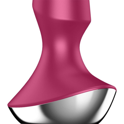 SATISFYER PLUG ILICIOUS 2 PLUG VIBRATOR - BERRY