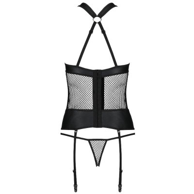 PAIXÃO AMANDA CORSET ECO COURO S / M