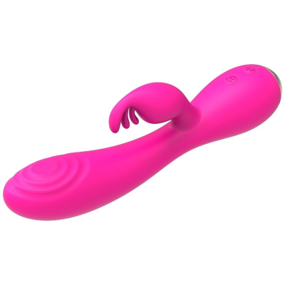 CABEÇAS ESTIMULANTES TRIPLAS COM VIBRADOR DE COELHO MAGIC STICK NALONE - ROSA