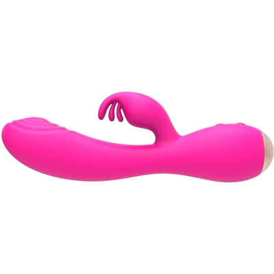 CABEÇAS ESTIMULANTES TRIPLAS COM VIBRADOR DE COELHO MAGIC STICK NALONE - ROSA