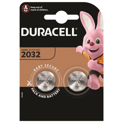 BOTÃO DURACELL BATERIA LITIO CR2032 3V 2 UNIDADE