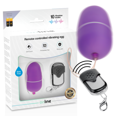 OVO VIBRANTE DE CONTROLE REMOTO ONLINE M - ROXO