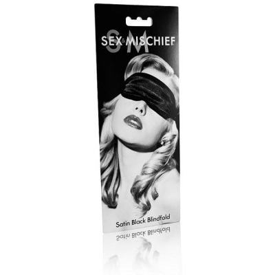 SEXO E MICHIEF SATIN BLINDFOLD BLACK,