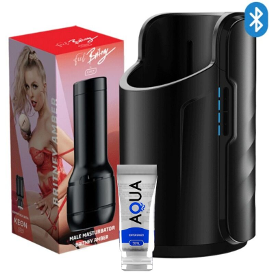 KIIROO KEON + FEEL BRITNEY AMBER + AQUA QUALITY LUBE 50 ML