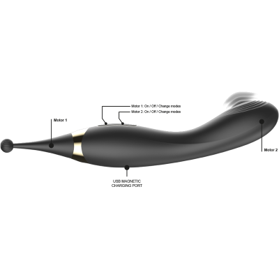 IBIZA INTERCHANGEABLE CLITORAL STIMULATOR AND PULSATION G SPOT VIBRATOR