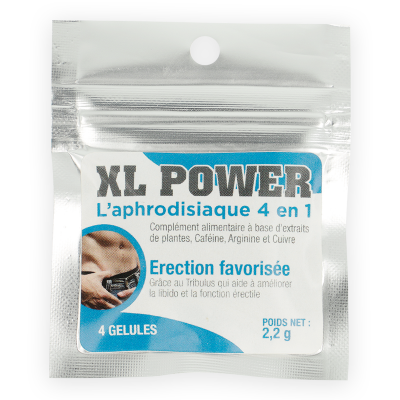 XL POWER APHRODISIAC E CÁPSULAS DE EREÇÃO 4 CAP