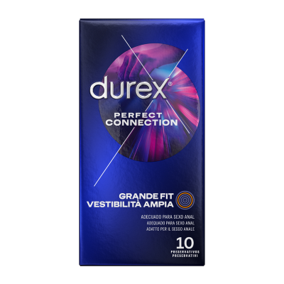 DUREX PERFECT CONNECTION SILICONE EXTRA LUBRIFICAÇÃO 10 UNIDADES