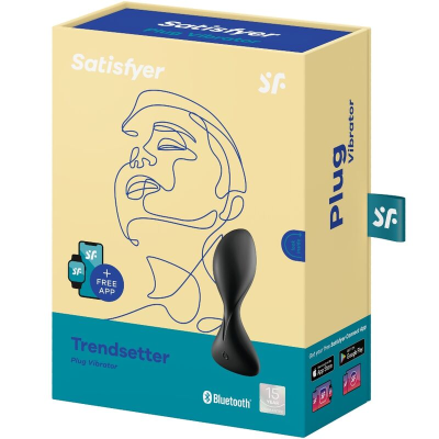 PLUGUE VIBRATÓRIO SATISFYER TRENDSETTER - PRETO