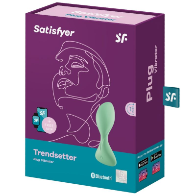 PLUGUE VIBRATÓRIO SATISFYER TRENDSETTER - VERDE