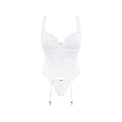 OBSESSIVE - AMOR BLANCO CORSET & THONG S/M