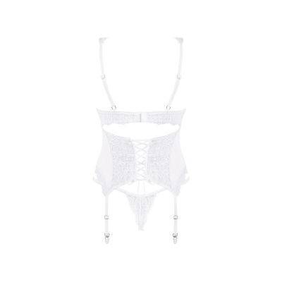 OBSESSIVE - AMOR BLANCO CORSET & THONG S/M