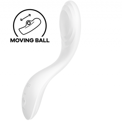 VIBRADOR DE PONTO G DE PRAZER SATISFYER RROLLING - BRANCO