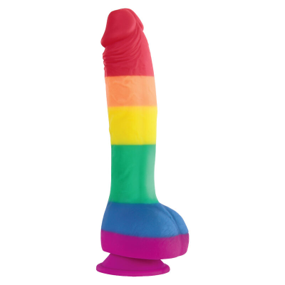 ORGULHO - BANDEIRA LGBT DILDO 19 CM