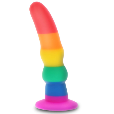 ORGULHO - BANDEIRA LGBT PLUG NAUGHTY BOYTOY 16 CM