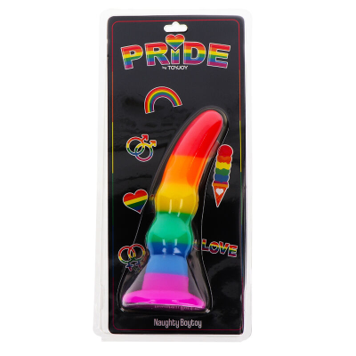 ORGULHO - BANDEIRA LGBT PLUG NAUGHTY BOYTOY 16 CM