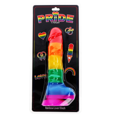 ORGULHO - BANDEIRA LGBT DILDO 16 CM