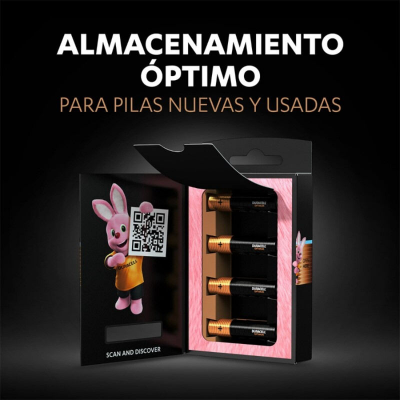 BATERIA ALCALINA DURACELL OPTIMUM 200 AAA LR03 4 UNIDADES