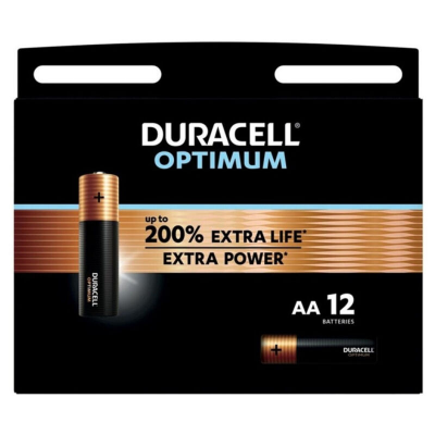 BATERIA ALCALINA DURACELL OPTIMUM 200 AA LR6 8 UNIDADES