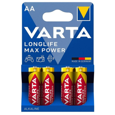 BATERIA ALCALINA VARTA MAX POWER AA LR6 4 UNIDADES