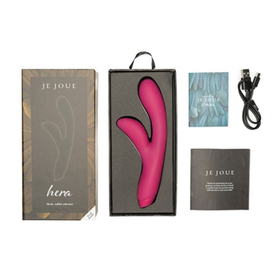 VIBRADOR DE COELHO JE JOUE HERA - FÚCSIA