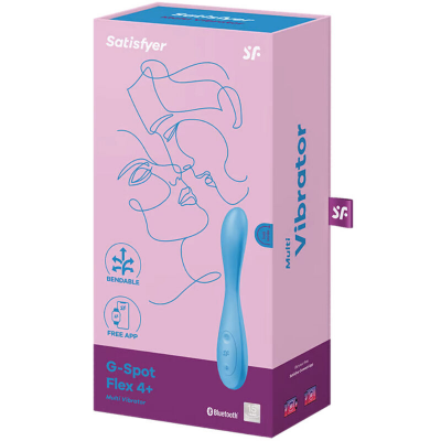 SATISFYER G-SPOT FLEX 4+ MULTI VIBRADOR - AZUL