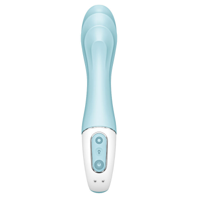 VIBRADOR DE BOMBA DE AR SATISFYER 5+ VIBRADOR DE PONTO G INFLÁVEL - AZUL