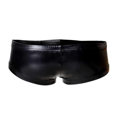 CUT4MEN - BOOTY SHORTS DE COURO PRETO M