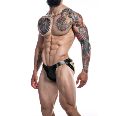 CUT4MEN - JOCKSTRAP DESIRE COURO PRETO M