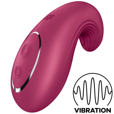 VIBRADOR DE LAY-ON SATISFYER DIPPING DELIGHT - VERMELHO