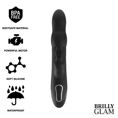 BRILLY GLAM MOEBIUS RABBIT VIBRADOR & ROTATOR WATCHME COMPATÍVEL COM TECNOLOGIA SEM FIO