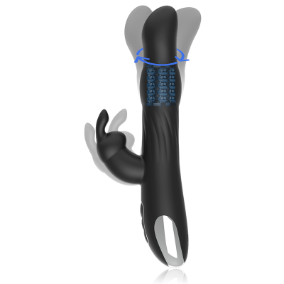 BRILLY GLAM MOEBIUS RABBIT VIBRADOR & ROTATOR WATCHME COMPATÍVEL COM TECNOLOGIA SEM FIO