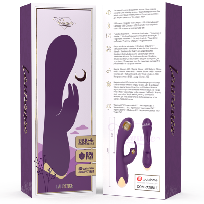 TREASURE LAURENCE RABBIT VIBRATOR WATCHME WIRELESS TECHNOLOGY COMPATÍVEL