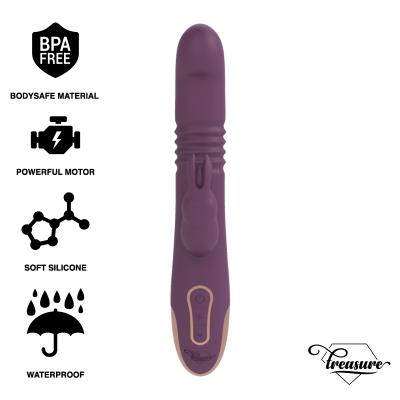 TREASURE BASTIAN RABBIT UP & DOWN, ROTATOR & VIBRATOR WATCHME WIRELESS TECHNOLOGY COMPATÍVEL