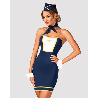 OBSESSIVO - TRAJE UNIFORME DE STEWARDESS XS/S