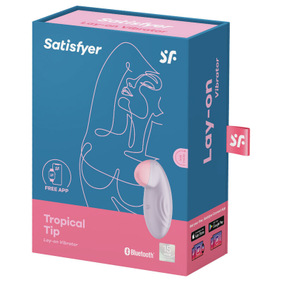 SATISFYER TROPICAL TIP LAY-ON VIBRADOR - LILAC