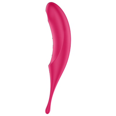 ESTIMULADOR E VIBRADOR SATISFYER TWIRLING PRO AIR PULSE - VERMELHO