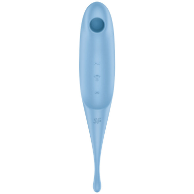 ESTIMULADOR E VIBRADOR SATISFYER TWIRLING PRO AIR PULSE - AZUL