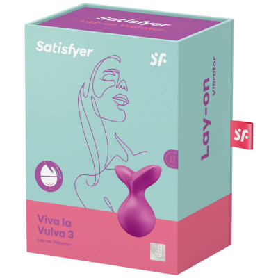 VIBRADOR SATISFYER VIVA LA VULVA 3 LAY-ON - VIOLETA