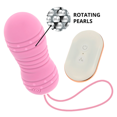 OHMAMA CONTROLE REMOTO ROTATING EGG 7 PADRÕES - ROSA